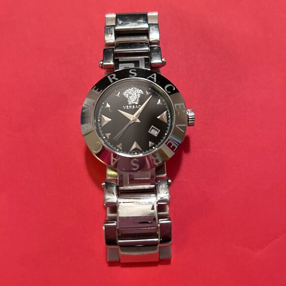Versace Black Dial Watch Stainless Steel main image 7